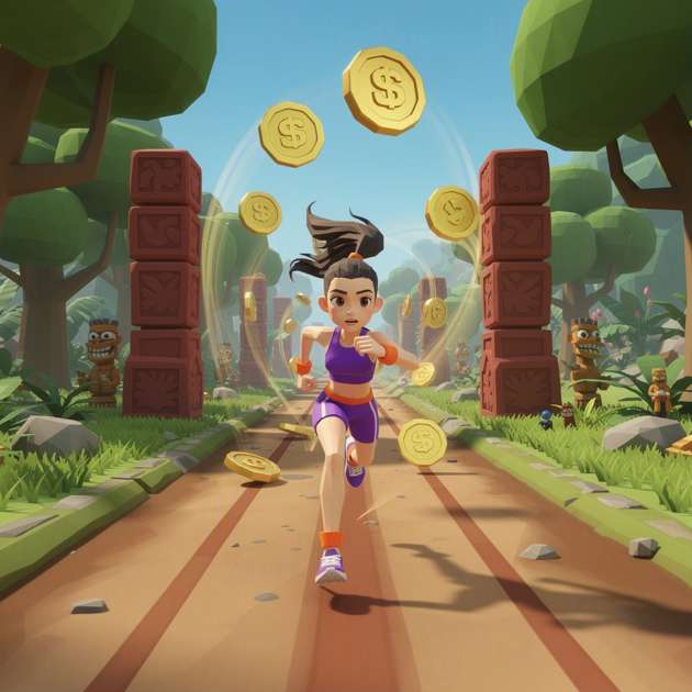 Jungle Rush 3D - Jabali AI Poster