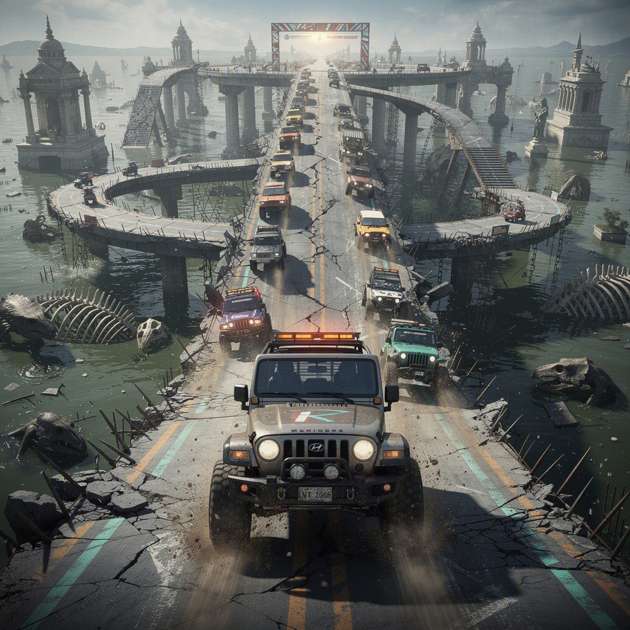 Danger Road Infinity from thar - Jabali AI Poster