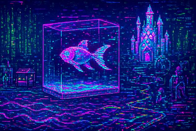 FISH.EXE: Glitch Journey - Jabali AI Poster