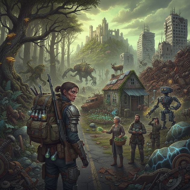 Ruins of Survival - Jabali AI Poster