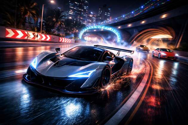Turbo Drift Rush - Jabali AI Poster