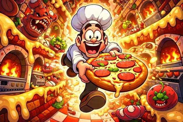 Pizza Panic Tower - Jabali AI Poster