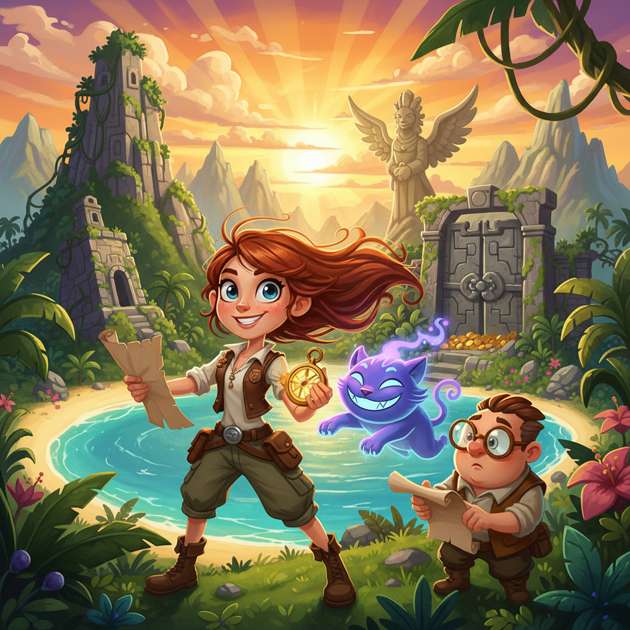 Isle of Lost Secrets - Jabali AI Poster