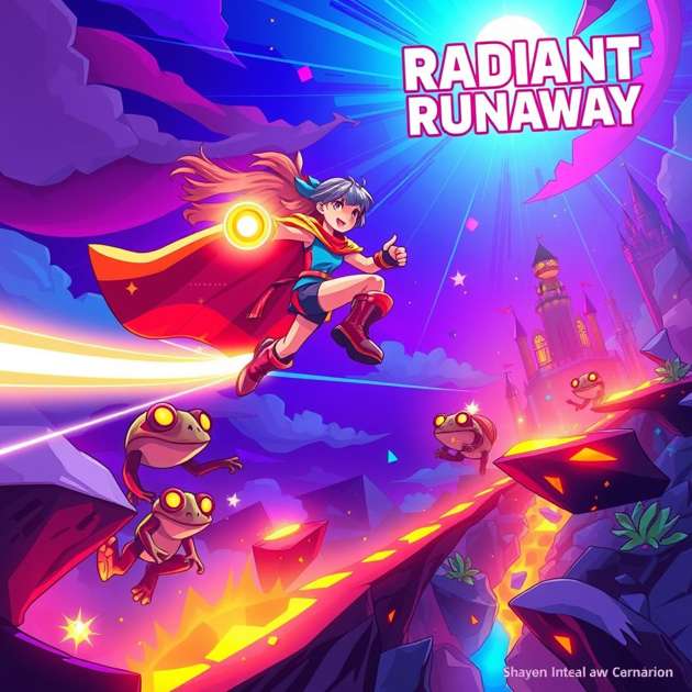 Radiant Runaway - Jabali AI Poster