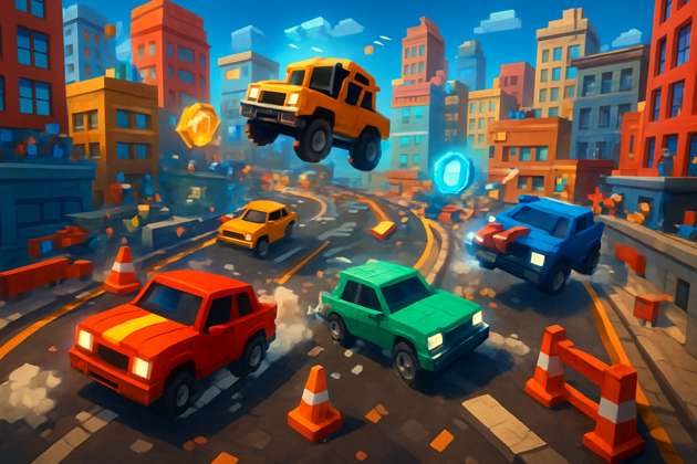 Voxel Velocity: Urban Rivals - Jabali AI Poster