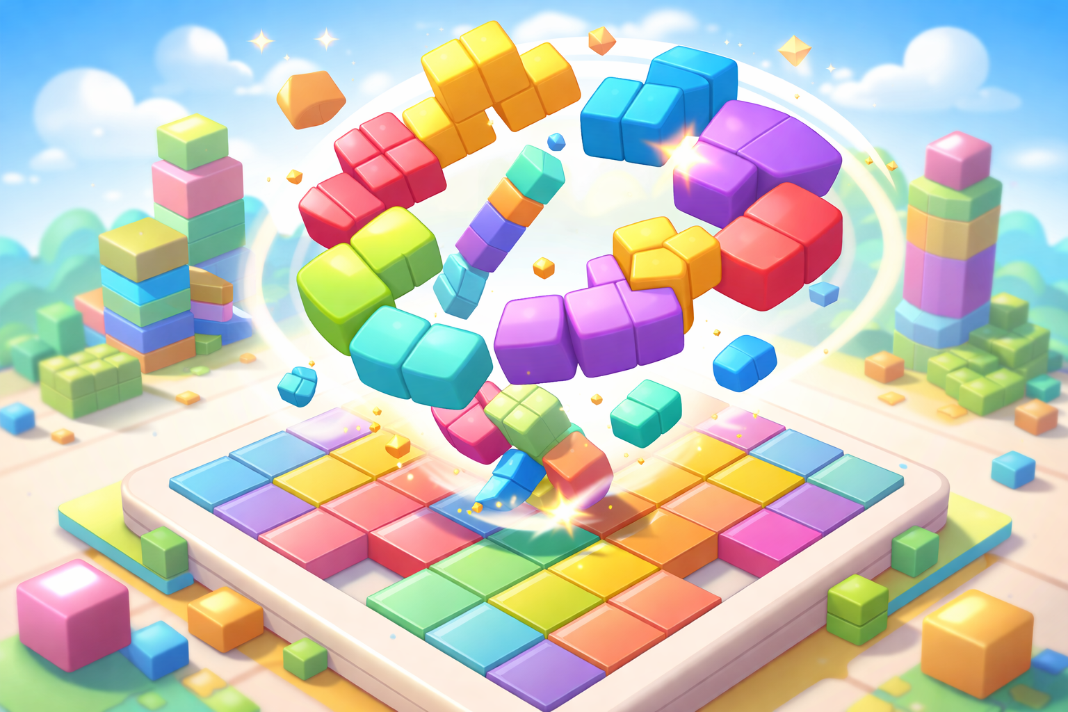 ColorBlock Shapes - Instant game by Jabali AI