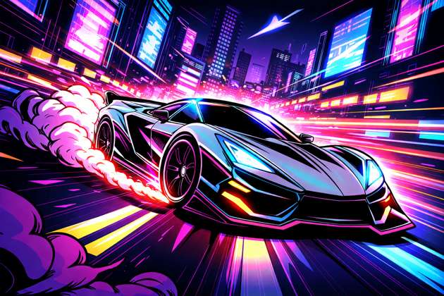 THE  SPEED X CAR - Jabali AI Poster