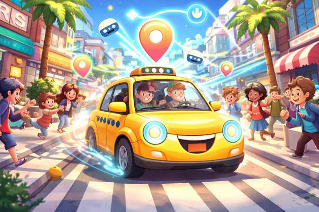 Taxi Magnet Rush - Jabali AI Poster
