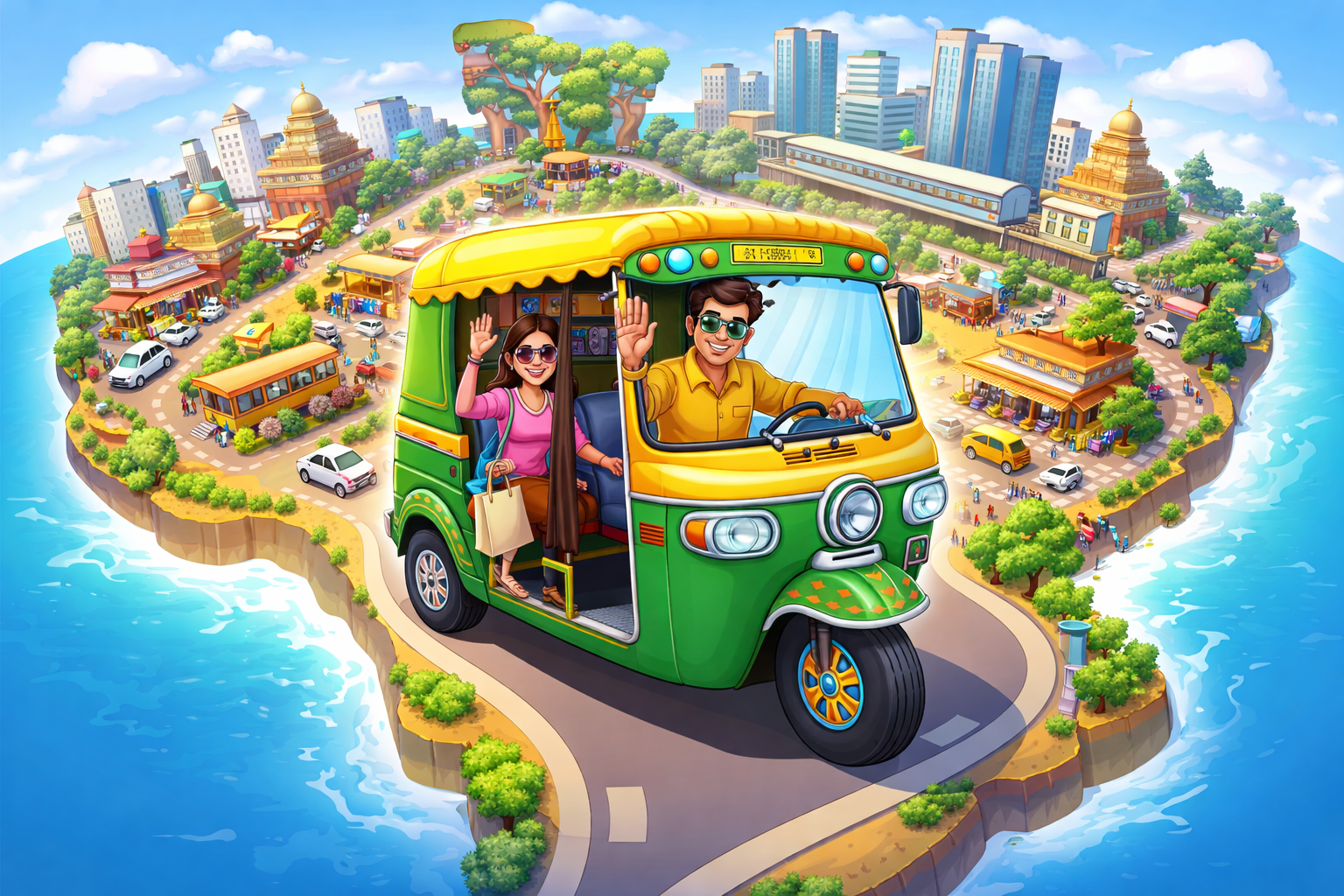 India E Rickshaw Simulator - Instant game by Jabali AI