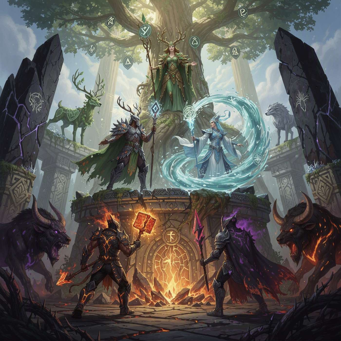 Vládci živlů proti Bratrstvu game artwork
