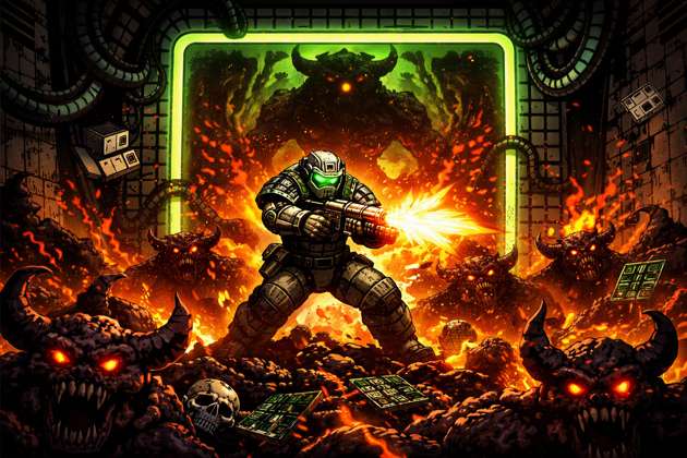 DOOM no Navegador - Jabali AI Poster