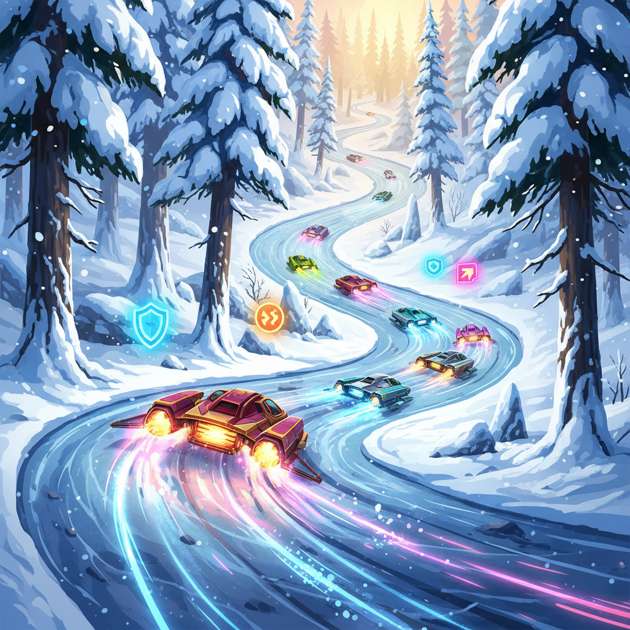 Frost Canopy Rush - Jabali AI Poster