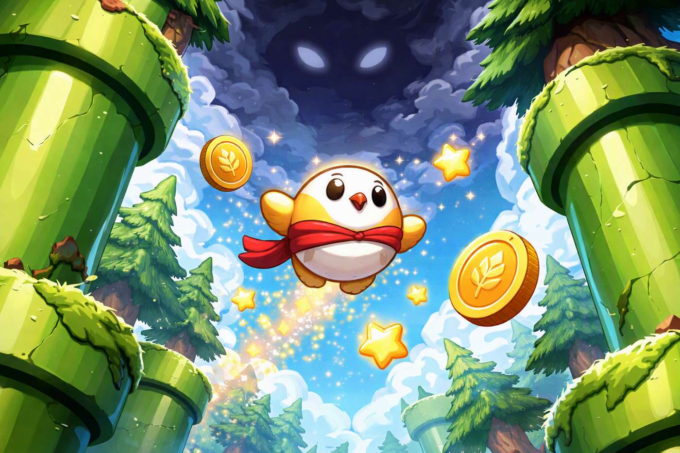 Flappy Flight: Shadow Sky game artwork