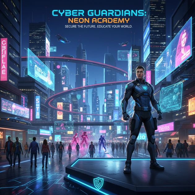 City of Cyber Guardians - Jabali AI Poster