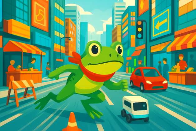 Frog City Dash - Jabali AI Poster