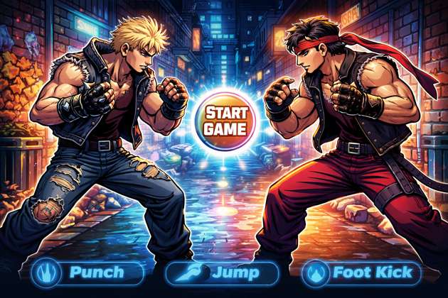 Alley Brawl: Street Clash Combat - Jabali AI Poster