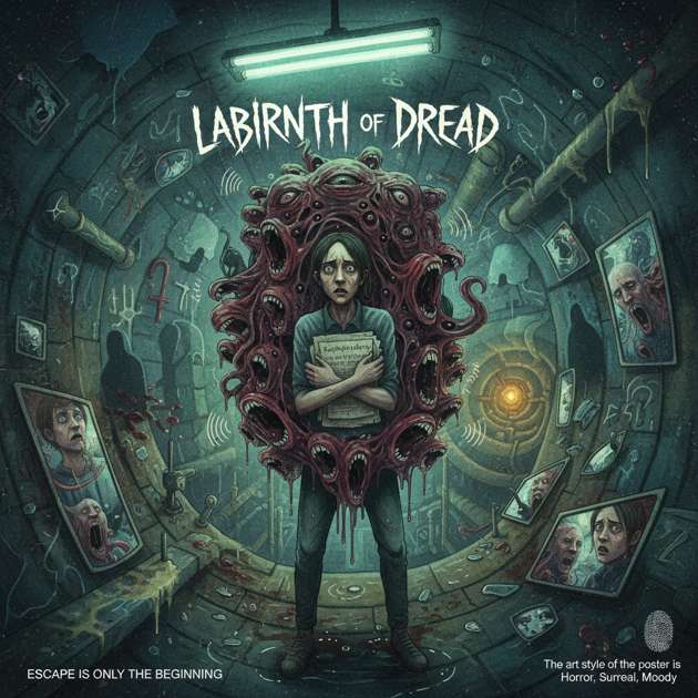 Labyrinth of Dread - Jabali AI Poster