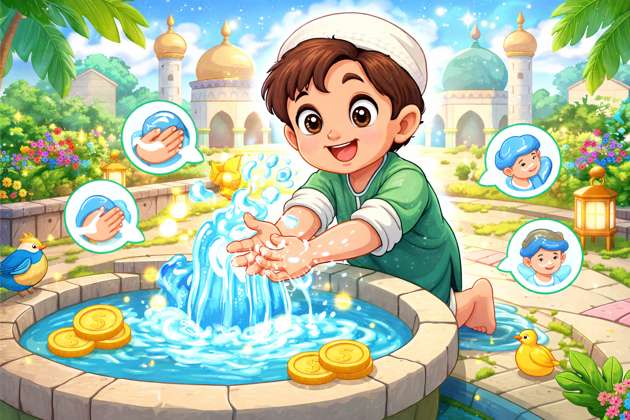 Ali's Wudu Adventure - Jabali AI Poster