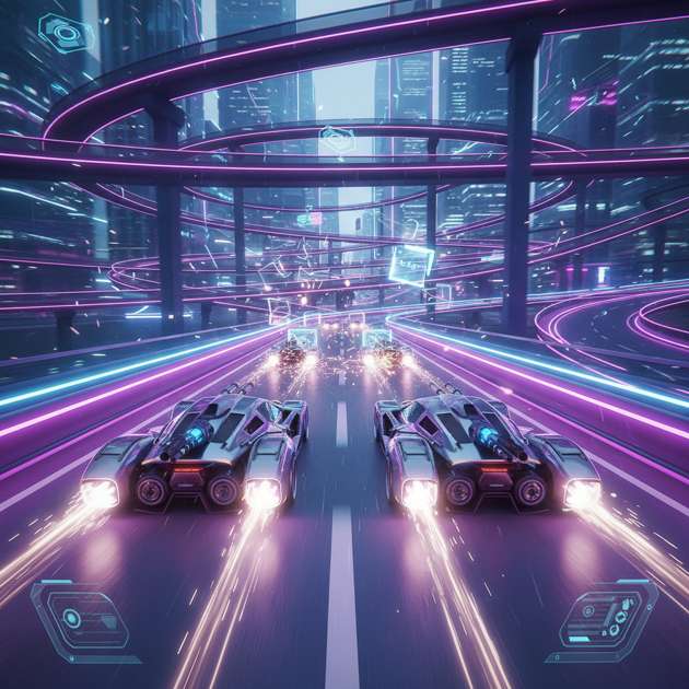 Neon Road Rivals - 3D Racing by Jabali AI