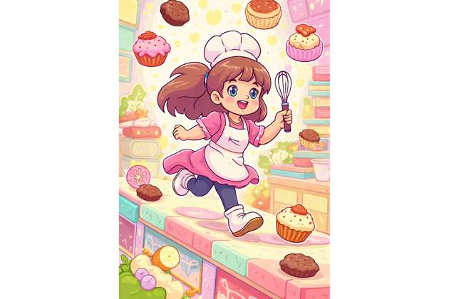 Whisk Dash: Sweet Kitchen Run - Jabali AI Poster