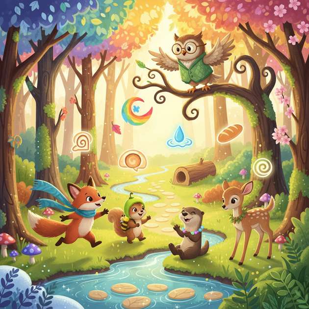 Whimsy Woods: Animal Quest - Jabali AI Poster