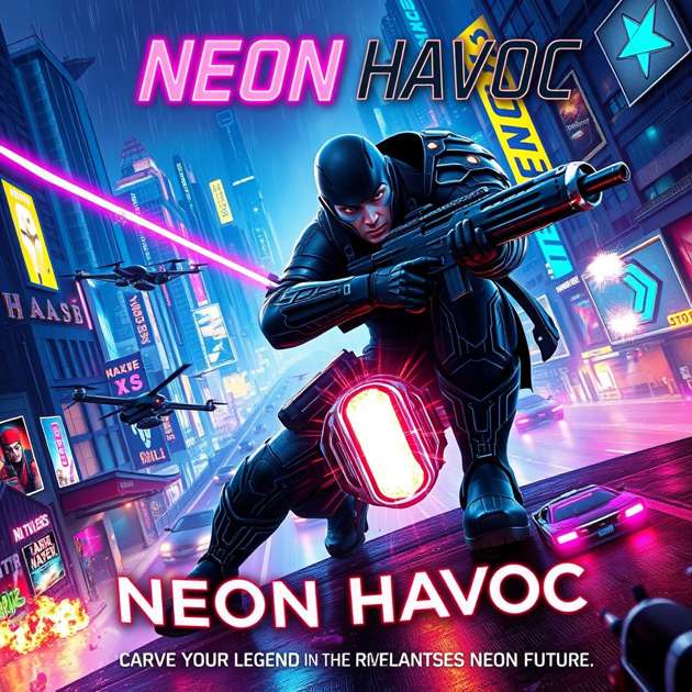 Neon Havoc - Jabali AI Poster