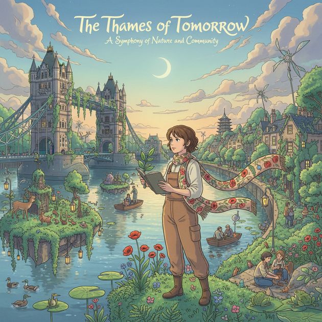 Thames in Bloom - Jabali AI Poster