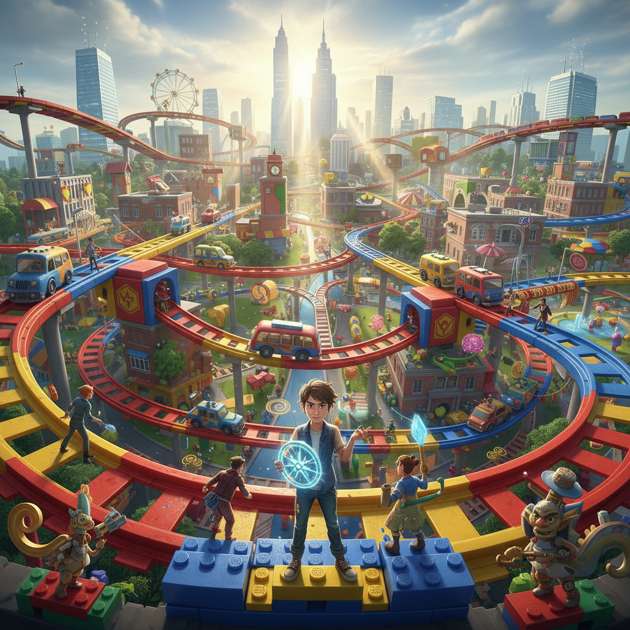 Toy Train Sandbox - Jabali AI Poster