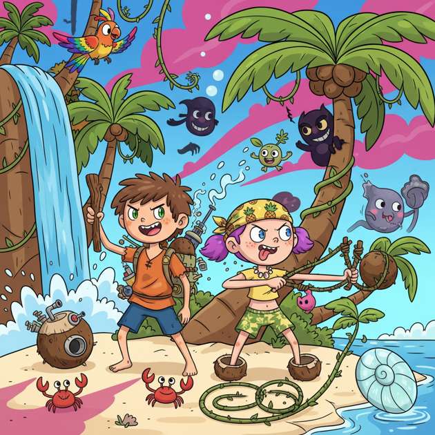 Toon Island: Lost & Hungry - Jabali AI Poster