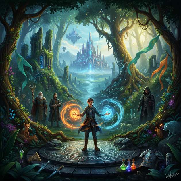Prophecy of the Elemental War - Jabali AI Poster