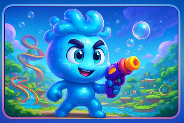 Bibble Splash - 3D Character Simulation by Jabali AI