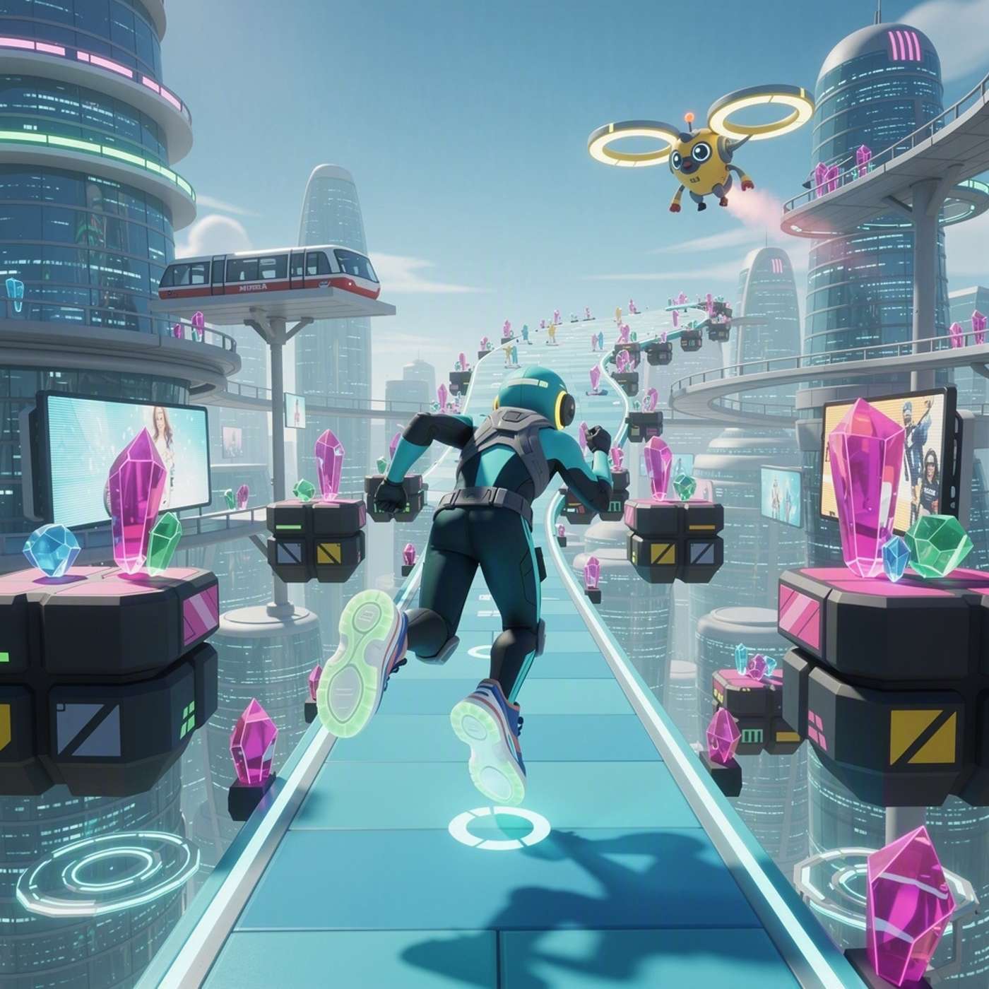 Neon Rush Runner game artwork
