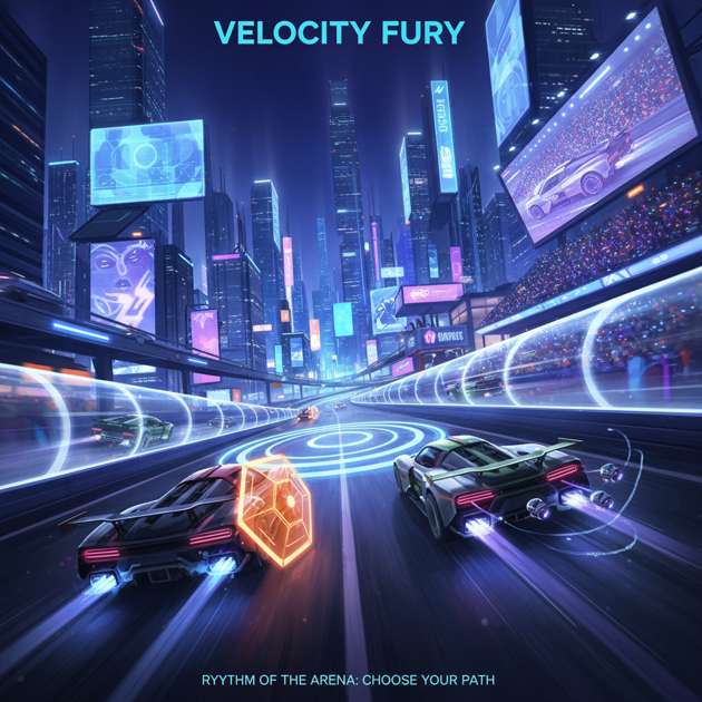 Neon Circuit Combat - Jabali AI Poster