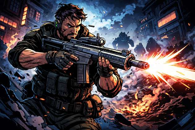 Senapan Strike: Pertempuran Epik - Jabali AI Poster