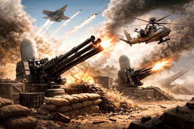 Sky Flak Frenzy - Jabali AI Poster