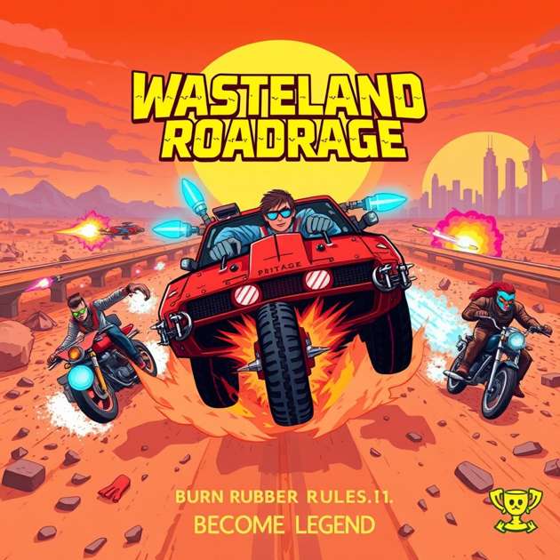 Wasteland Roadrage - Jabali AI Poster