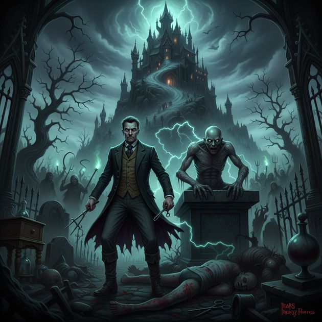 Moritz's Monstrous Creation - Jabali AI Poster