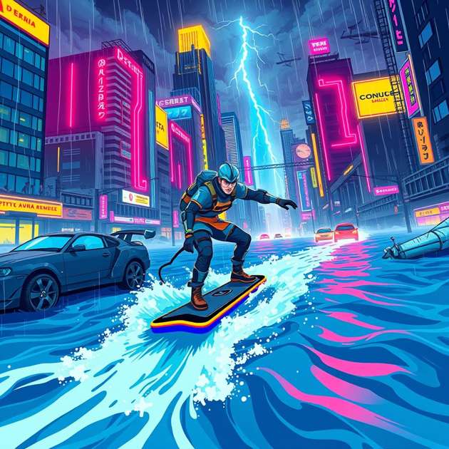 Monsoon Drifter - Jabali AI Poster