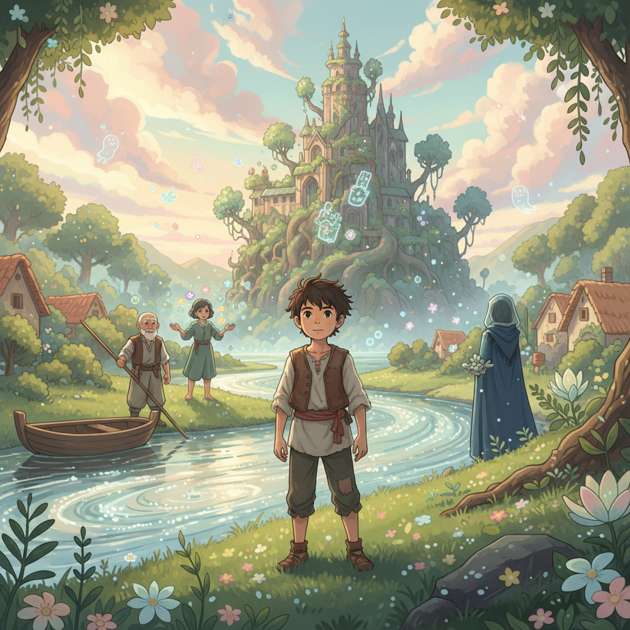 River to the Secret Palace - Jabali AI Poster