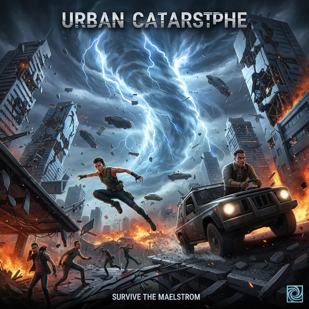 City Torn Asunder - Jabali AI Poster