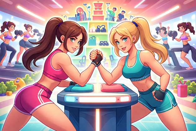 Muscle Queens Arm Clash - Jabali AI Poster