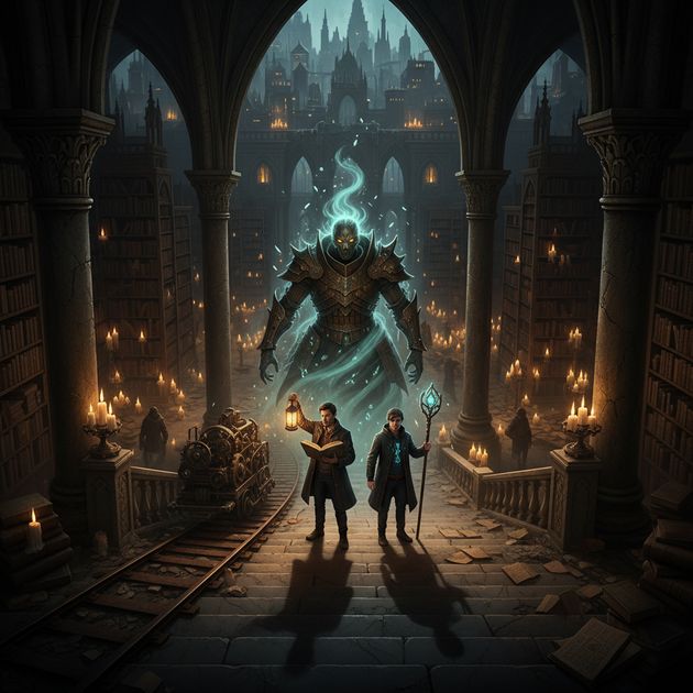 Manuscript of the Deep City - Jabali AI Poster