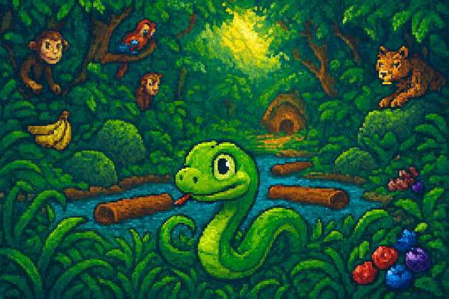 Jungle Serpent Dash - Jabali AI Poster