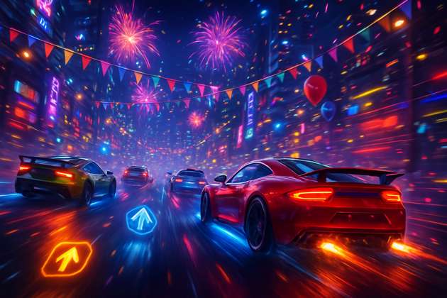 Neon Velocity Showdown - Jabali AI Poster