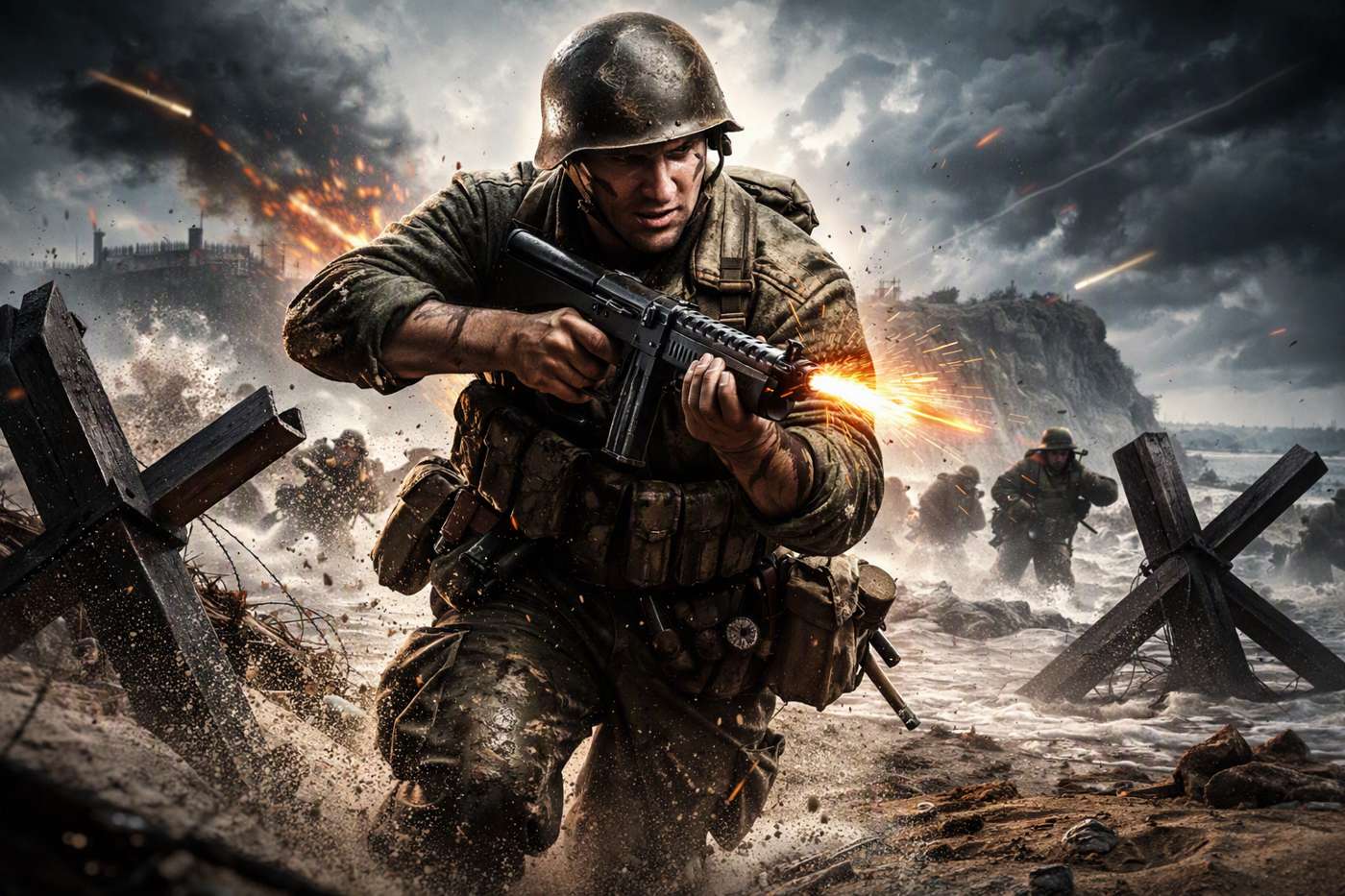 D Day Frontline Commando game artwork