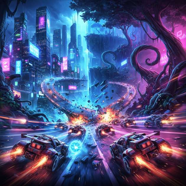 Neon Apex Rivals - 3D Racing by Jabali AI