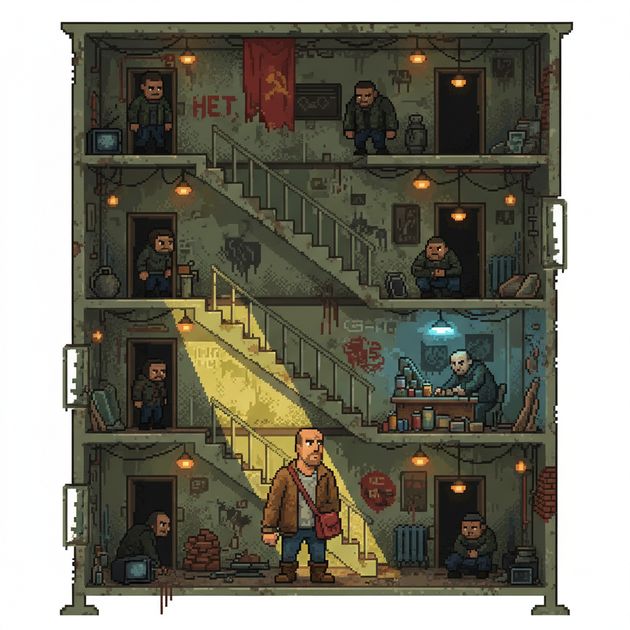 Block Runner: Dmitri's Ascent - Jabali AI Poster