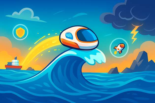 Wave Rider: Energy Run - Jabali AI Poster