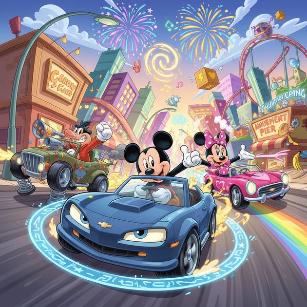 Mickey's Magical Motor Run - Jabali AI Poster