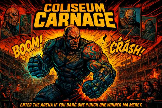 Coliseum Carnage - Jabali AI Poster